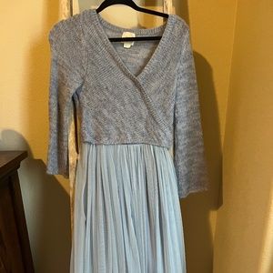 Blue Sweater Dress